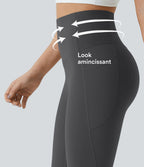 Legging d'entraînement gainant galbant taille haute avec poches Halara UltraSculpt™