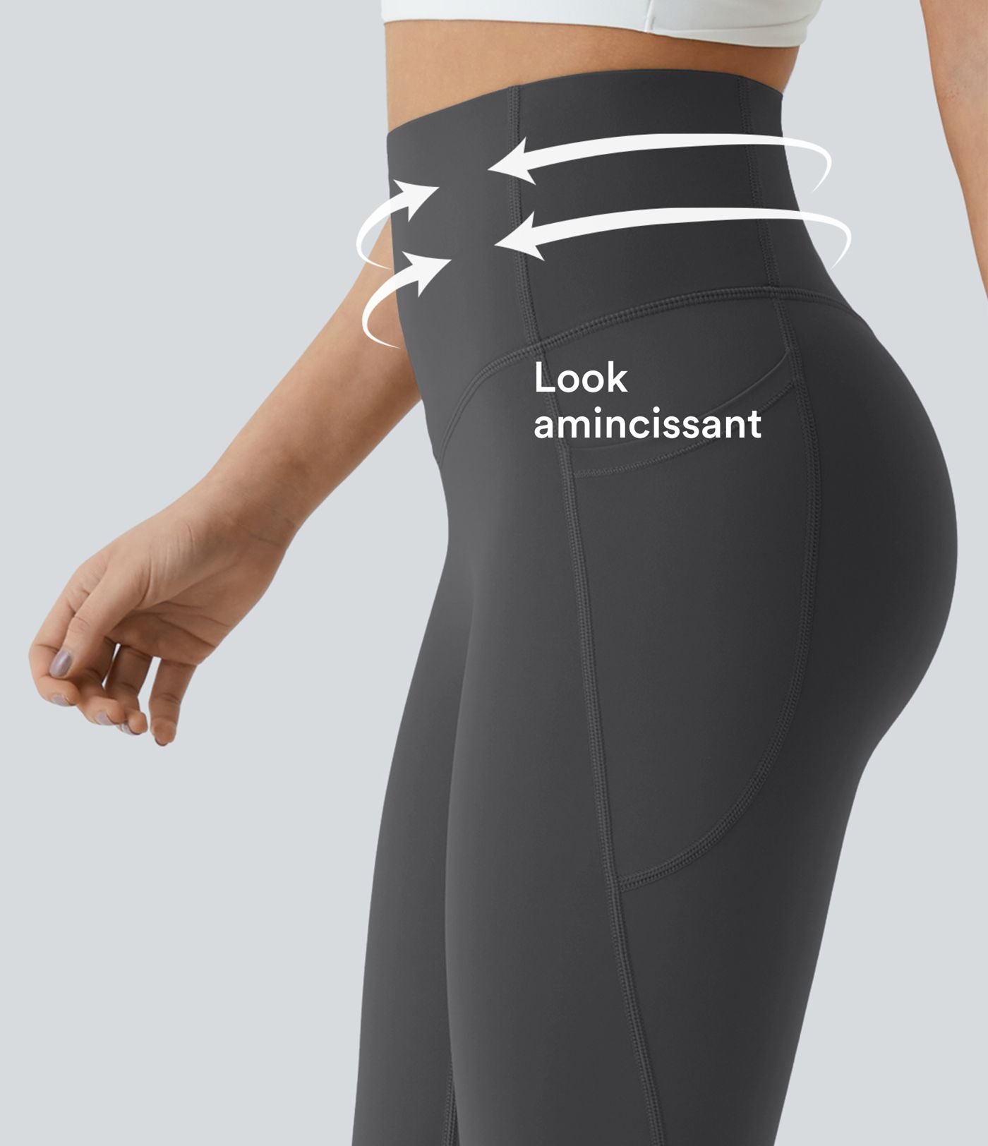 Legging d'entraînement gainant galbant taille haute avec poches Halara UltraSculpt™