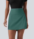 Jupe de golf courte 2-en-1 SoftlyZero™ Airy effet frais InstantCool taille ultra-haute gainant avec ourlet arrondi et poches