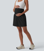 Short de yoga maternité 2-en-1 SoftlyZero™ Airy taille très haute effet frais InstantCool 17,5 cm avec poches
