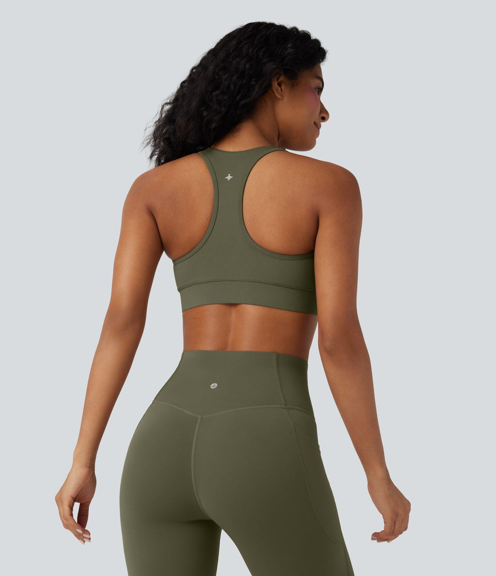 Brassière de sport entraînement Halara UltraSculpt™ soutien intermédiaire col V dos nageur bonnets A-C
