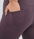 Legging yoga évasé grande taille taille haute DayStretch avec poches