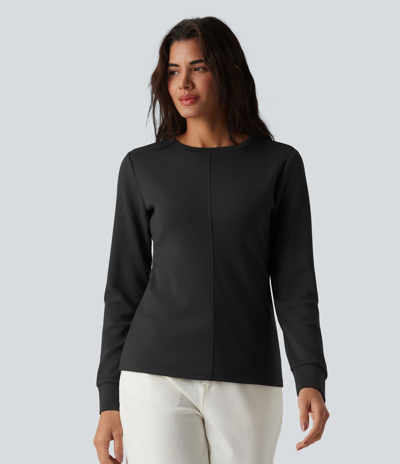 Sweat-shirt décontracté SpacerTek™ col rond manches longues