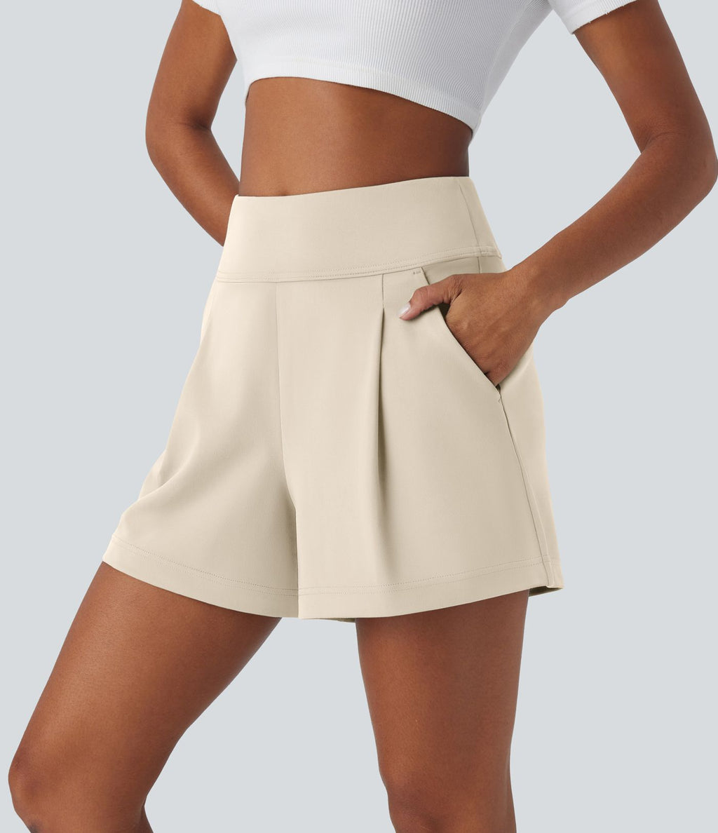 Short de travail large taille haute DayStretch avec poches