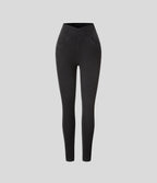 Halara Flex™ Denim Heat Legging casual 7/8 taille haute croisée avec poches