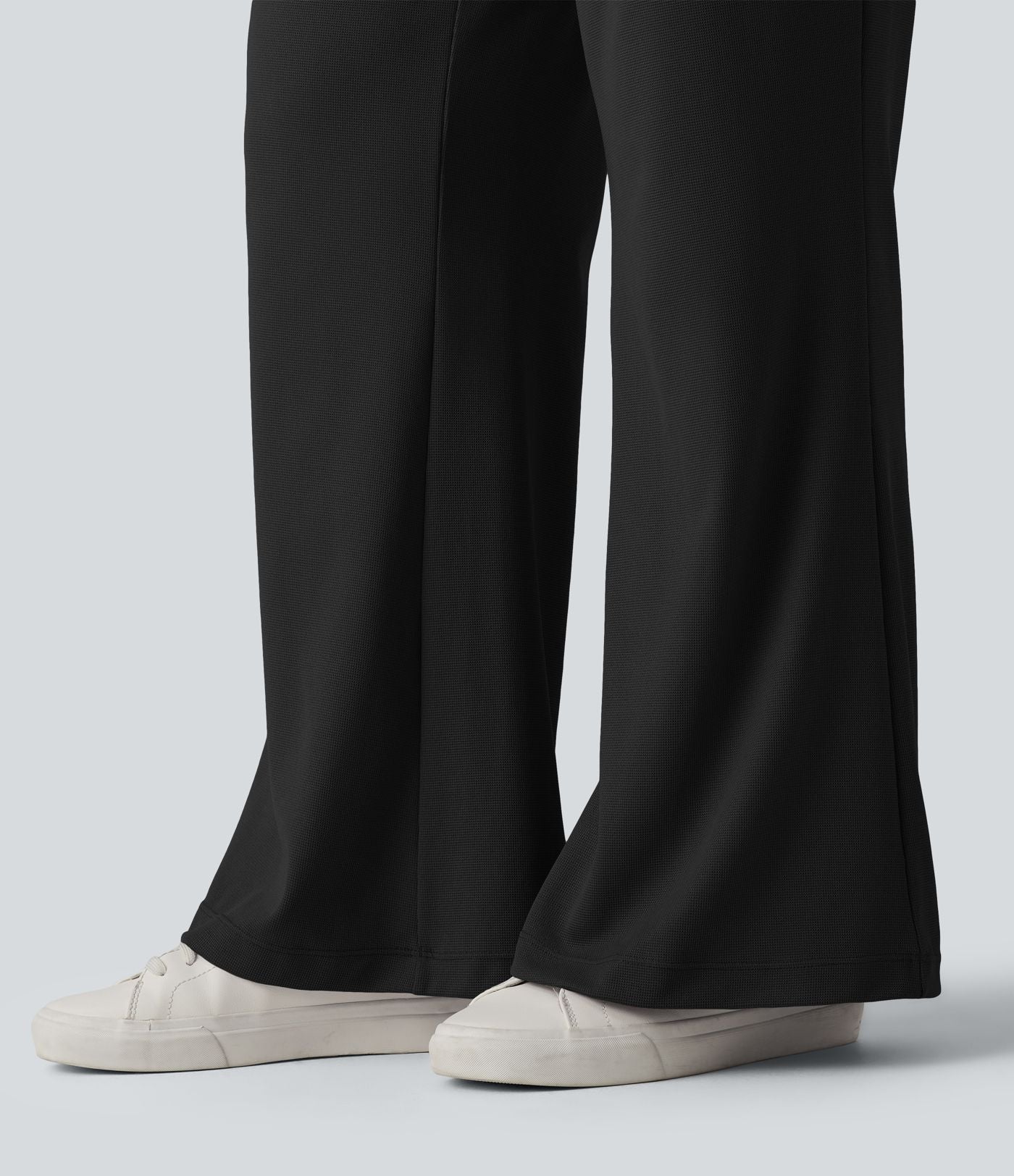 Halara Flex™ Pantalon tailleur évasé gaufré taille haute avec poches