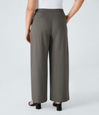 Pantalon de travail grande taille coupe droite taille haute Halara Flex™ DayStretch avec poches