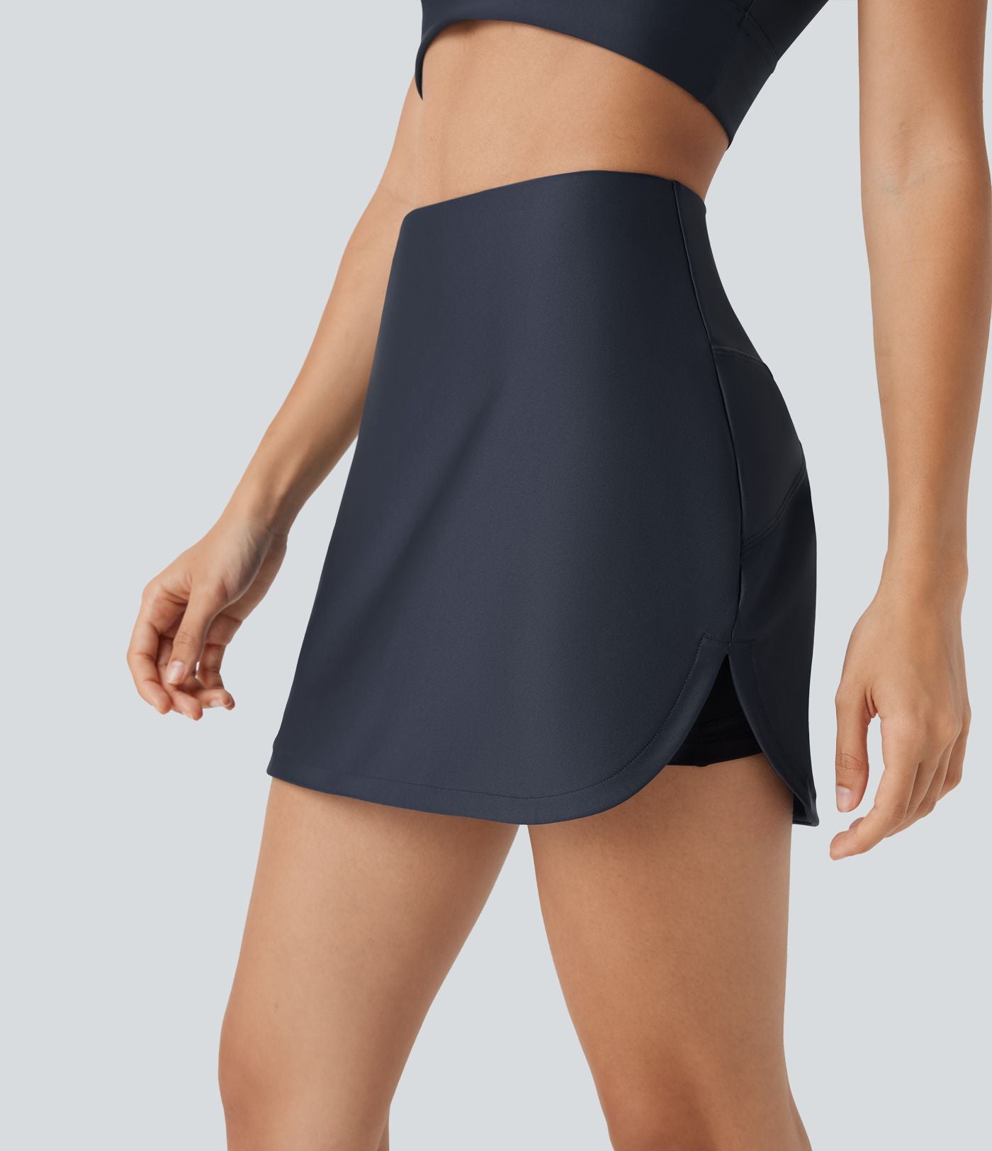 Legging 7/8 de yoga gainant taille haute imprimé denim avec poches Halara UltraSculpt™