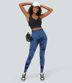 Legging yoga taille haute tie-dye sans couture OneForm Seamless Flow