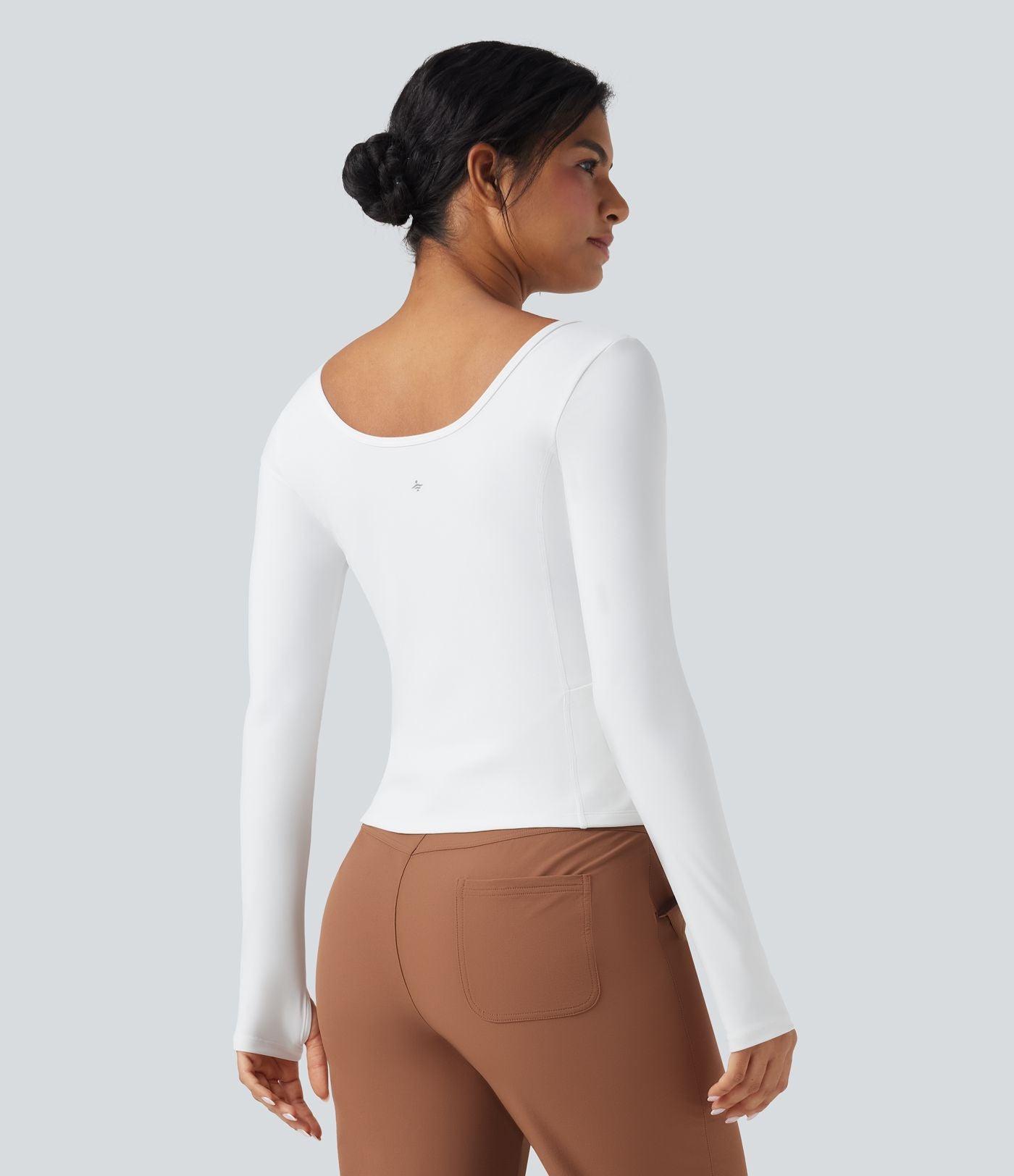 Haut de sport randonnée SoftlyZero™ Plush manches longues à trous pouces avec poches