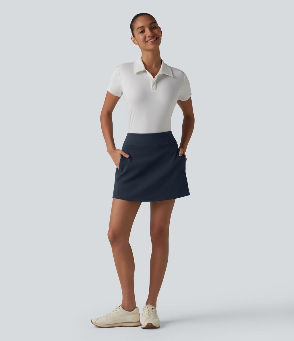 Jupe mini de golf 2 en 1 DayStretch taille haute avec poches