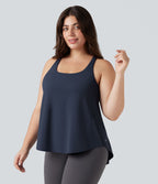 Débardeur running Halara UltraSculpt™ grande taille col rond ourlet arrondi