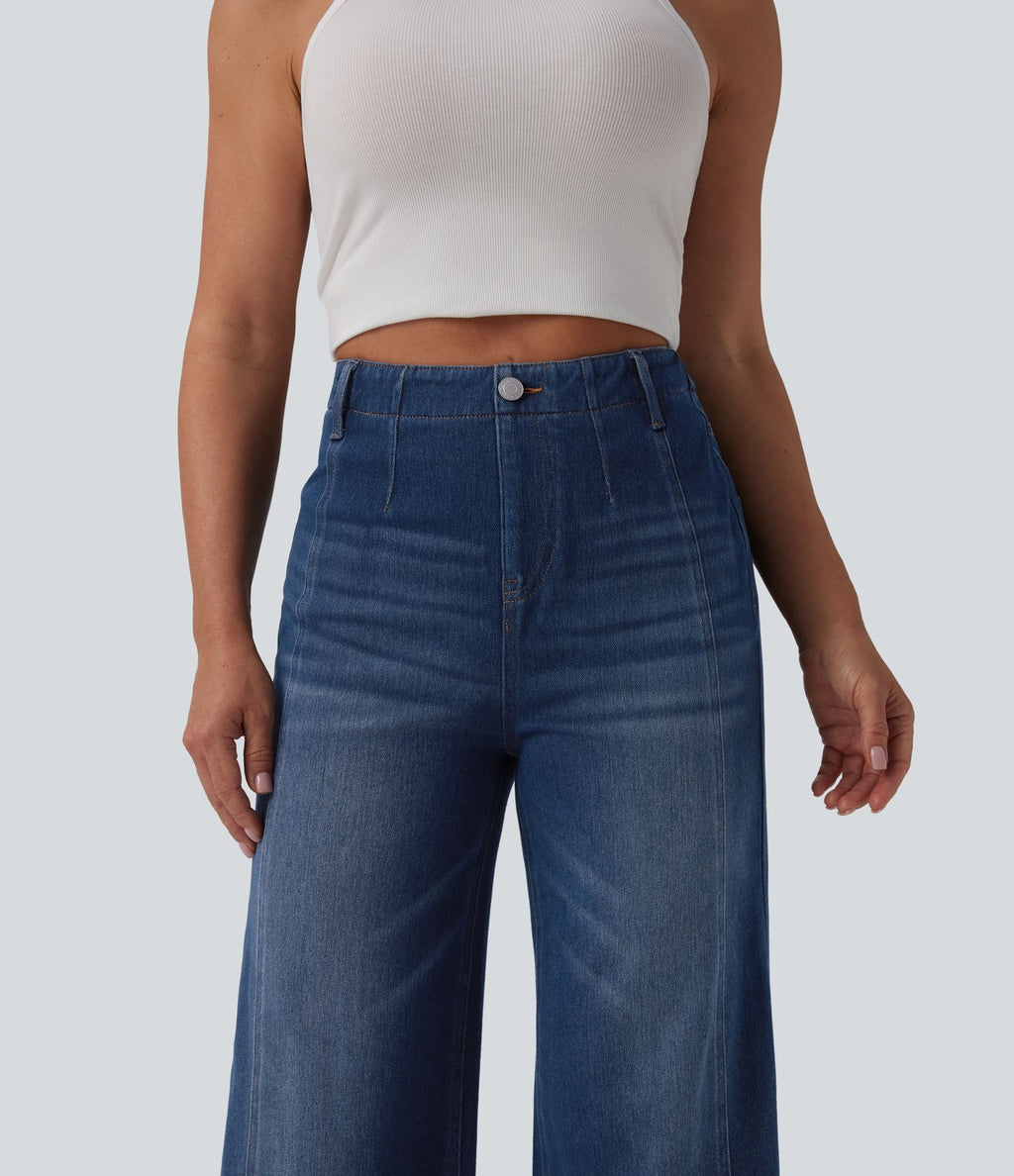 Halara Flex™ Jean large casual gainant taille haute avec poches