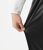 Pantalon habillé fuselé taille haute en satin avec poches