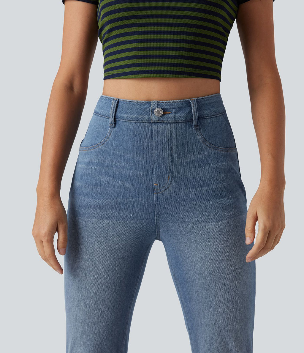 Legging denim bootcut Halara Flex™ gainant effet push-up taille haute avec poches
