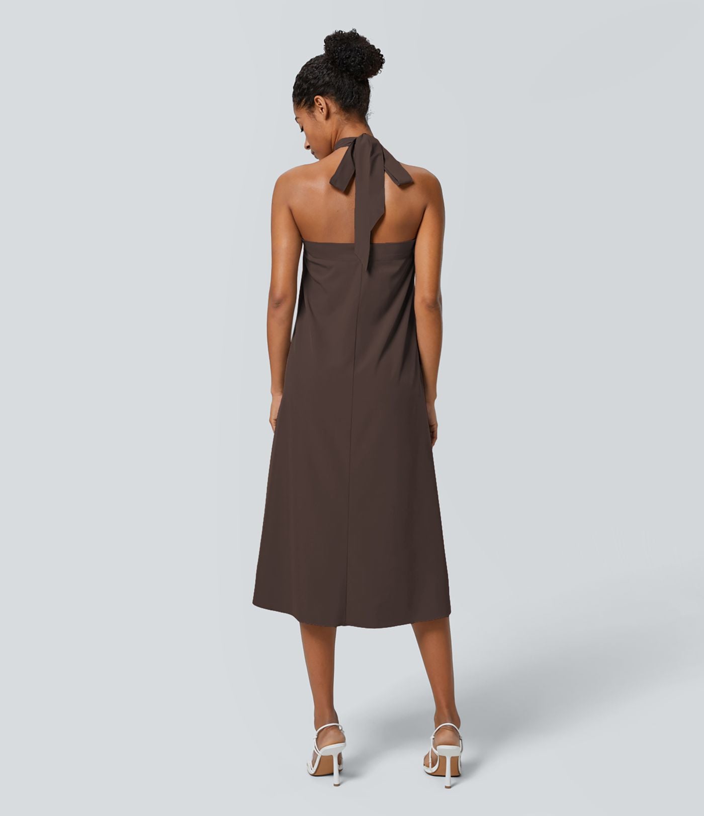 Jupe fluide de Vacances Breezeful™ Séchage Rapide Taille Haute Dos Noué Torsadé
