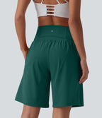 Short de yoga 2-en-1 SoftlyZero™ Airy taille très haute effet frais InstantCool 22,8 cm avec poches