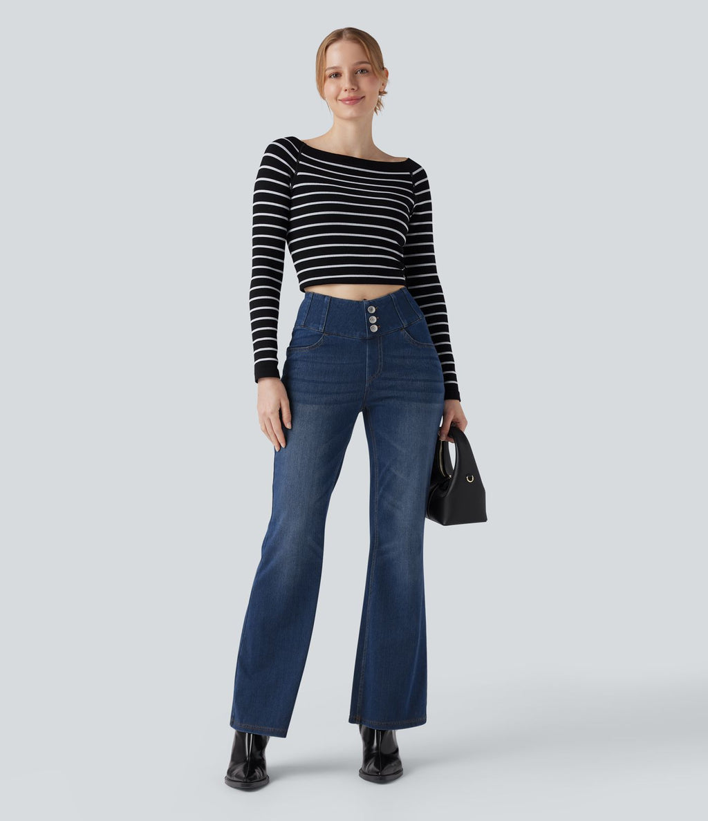 Jean bootcut taille haute Halara Flex™ avec poches