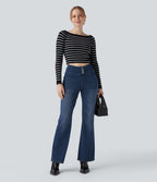 Jean bootcut taille haute Halara Flex™ avec poches