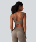 OneForm Seamless Flow Brassière de sport push-up chaude yoga à maintien léger avec bonnets moulés