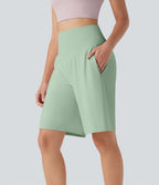 Bermuda SoftlyZero™ Airy de yoga taille haute avec poches multiples et effet frais InstantCool