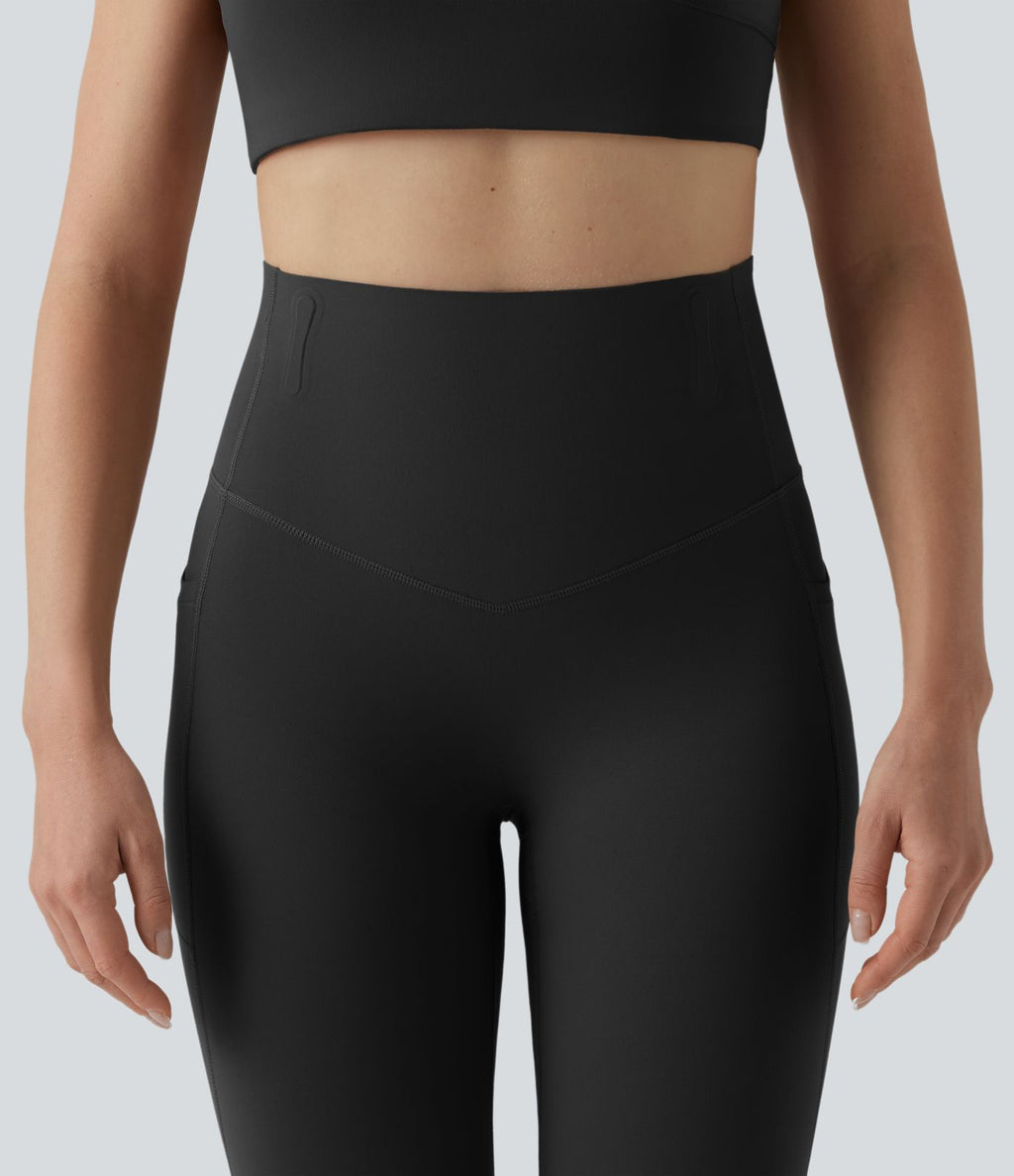 Legging 7/8 de yoga taille haute gainant sculptant anti-roulottage Halara UltraSculpt™ avec poches