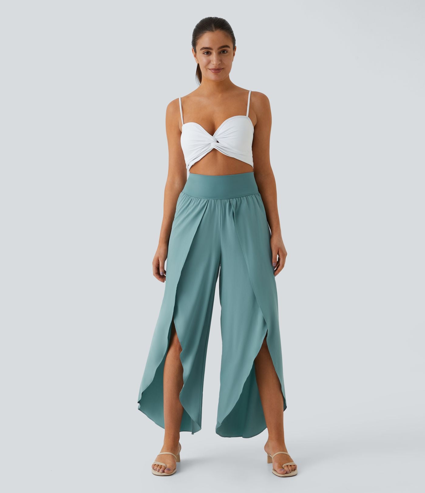 Breezeful™ Pantalon Large Fluide Séchage Rapide Taille Haute Poche Arrière