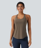 Débardeur running Halara UltraSculpt™ col rond dos croisé bonnets E-G