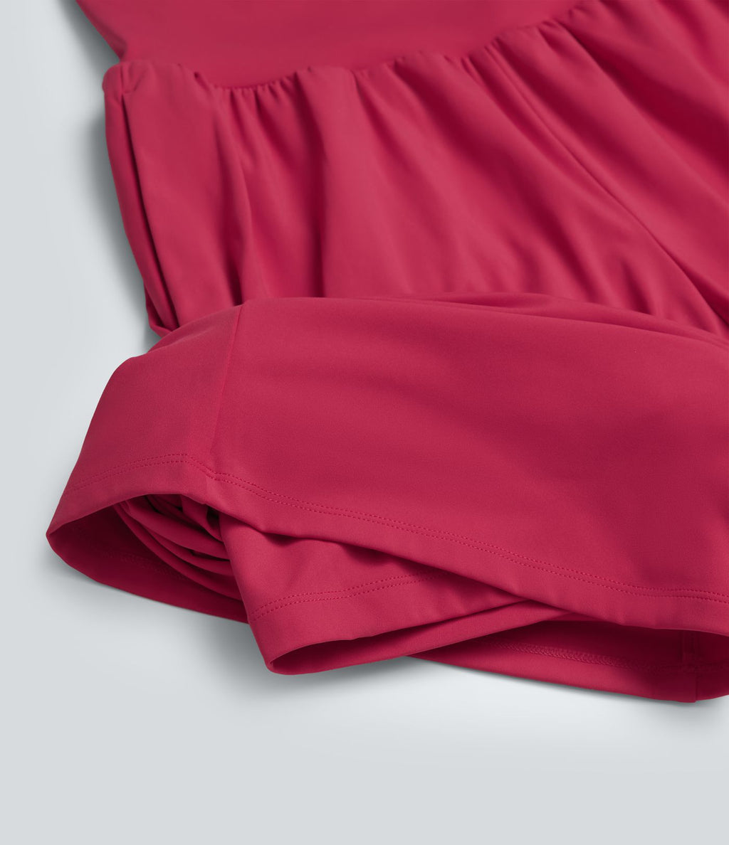 Pantalon yoga 2-en-1 SoftlyZero™ Airy taille très haute coupe droite effet frais InstantCool avec poches