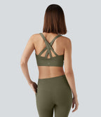 Brassière de sport course SpeedWave™ soutien intermédiaire push-up zip boucle réglable séchage rapide bonnets A-C