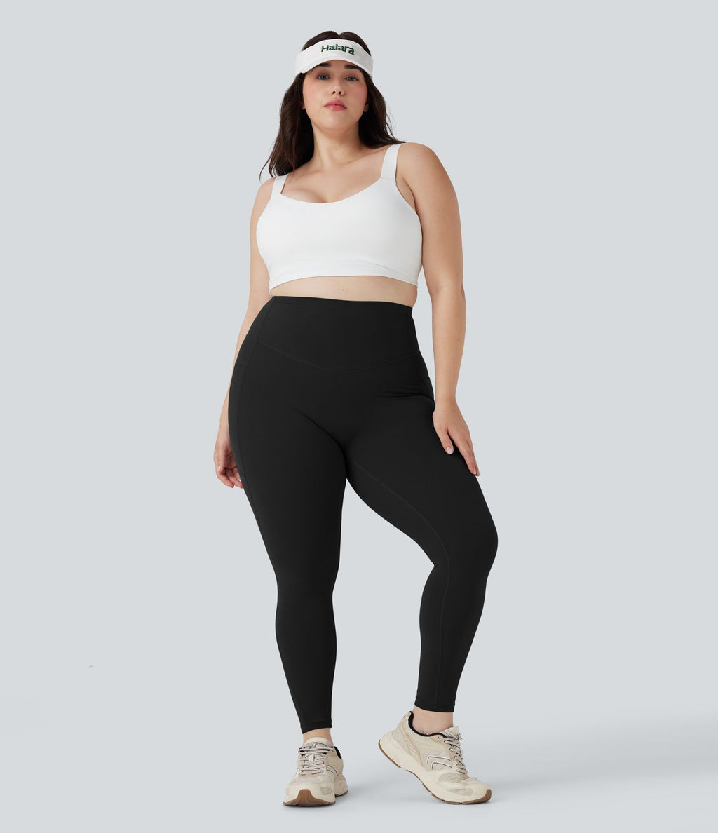 Legging d'entraînement gainant galbant taille haute grande taille avec poches Halara UltraSculpt™