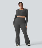 Pantalon yoga évasé gainant sculptant grande taille taille haute Halara UltraSculpt™