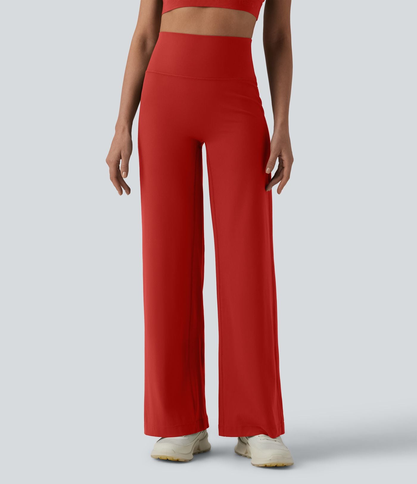 SoftlyZero™ Pantalon yoga coupe droite gainant taille haute à fronces - UPF50+