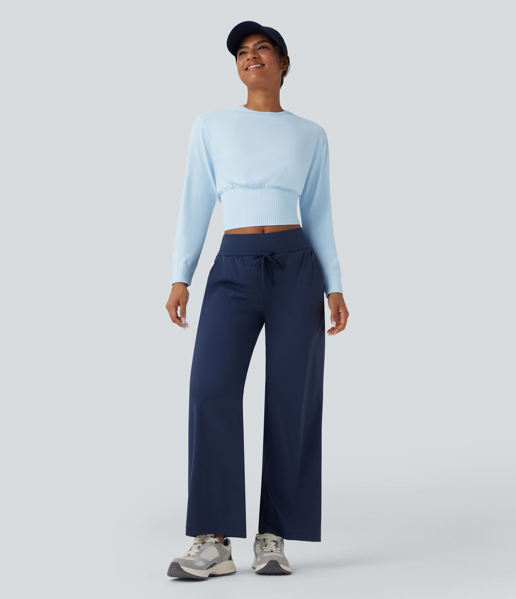 Haut de sport col rond à manches longues sans couture OneForm Seamless Flow