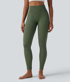 Legging de yoga 7/8 sans couture Seamless gainant et sculptant à taille haute