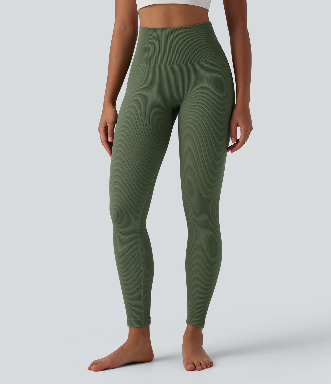 Legging de yoga 7/8 sans couture Seamless gainant et sculptant à taille haute