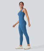 Combinaison de sport Halara UltraSculpt™ col V gainante push-up à poches