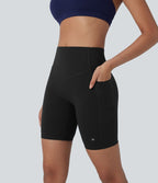 Short cycliste 17,5 cm d'entraînement gainant galbant taille haute avec poches Halara UltraSculpt™