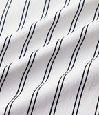 Pantalon de tennis rayé à taille mi-haute et jambes droites avec poches