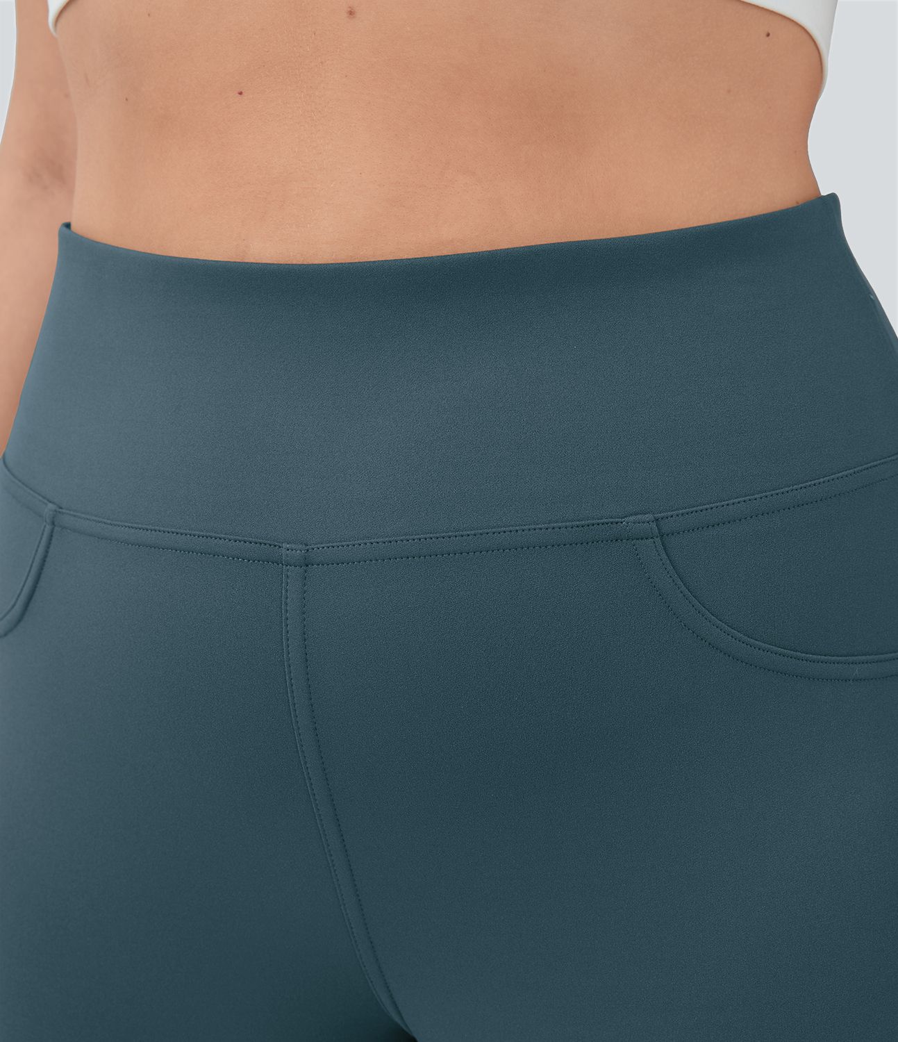 Legging yoga évasé grande taille taille haute DayStretch avec poches
