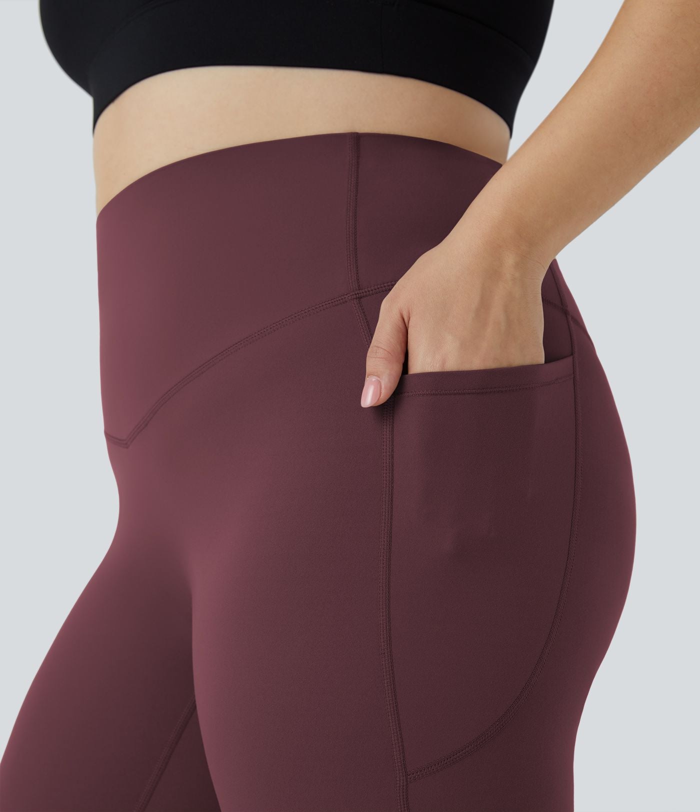 Legging d'entraînement gainant taille haute grande taille avec poches Halara UltraSculpt™