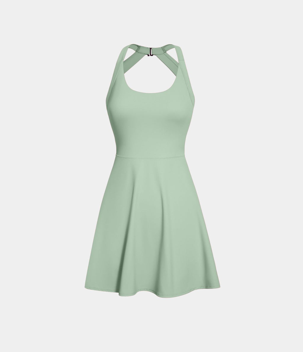 Robe de sport dos nu torsadée A-C
