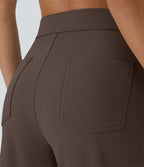 Pantalon taille haute coupe droite DayStretch avec poches