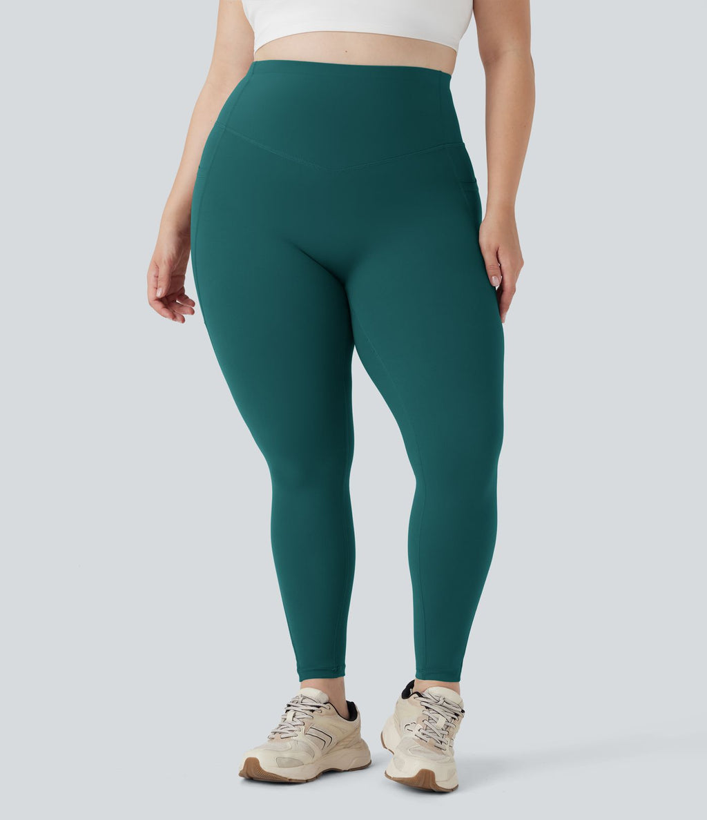 Legging d'entraînement gainant galbant taille haute grande taille avec poches Halara UltraSculpt™