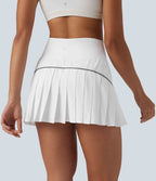 Jupe de tennis mini Breezeful™ plissée 2-en-1 taille haute, réfléchissante, séchage rapide, avec poches