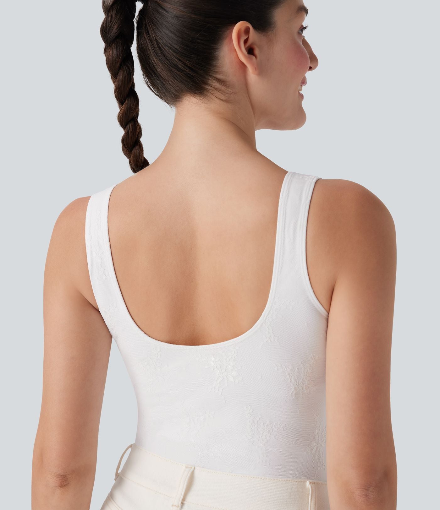 Body casual dentelle dos nu