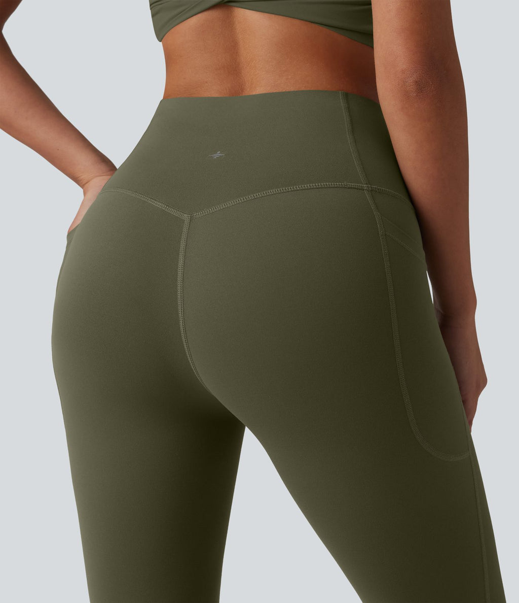 Halara Ultrasculpt™ Jogging yoga bouffant taille haute ventre plat avec poches
