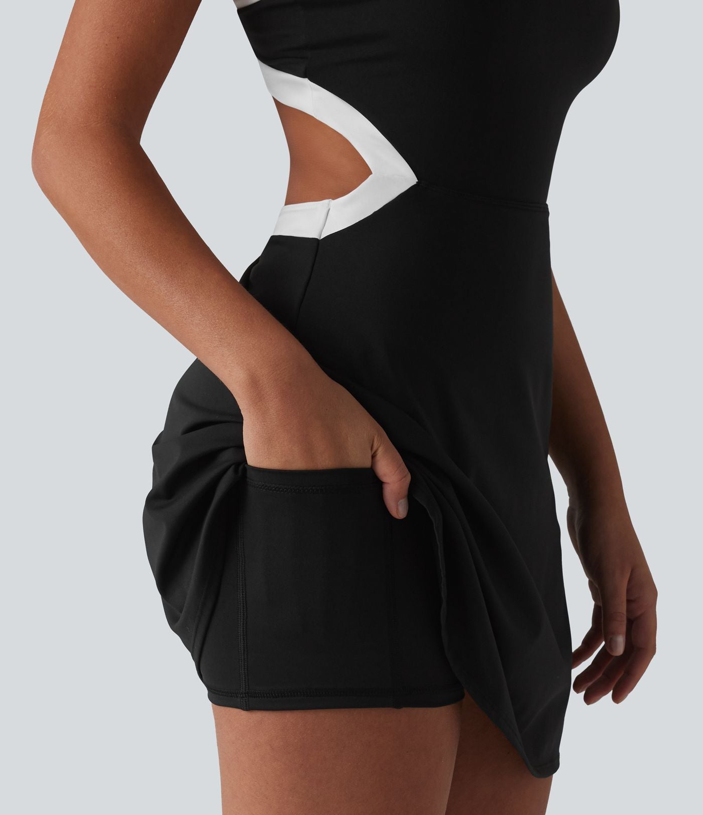 Robe de tennis mini SoftlyZero™ Airy 2-en-1 color block à effet frais InstantCool, brassière intégrée et poches, accès facile Easy Peasy