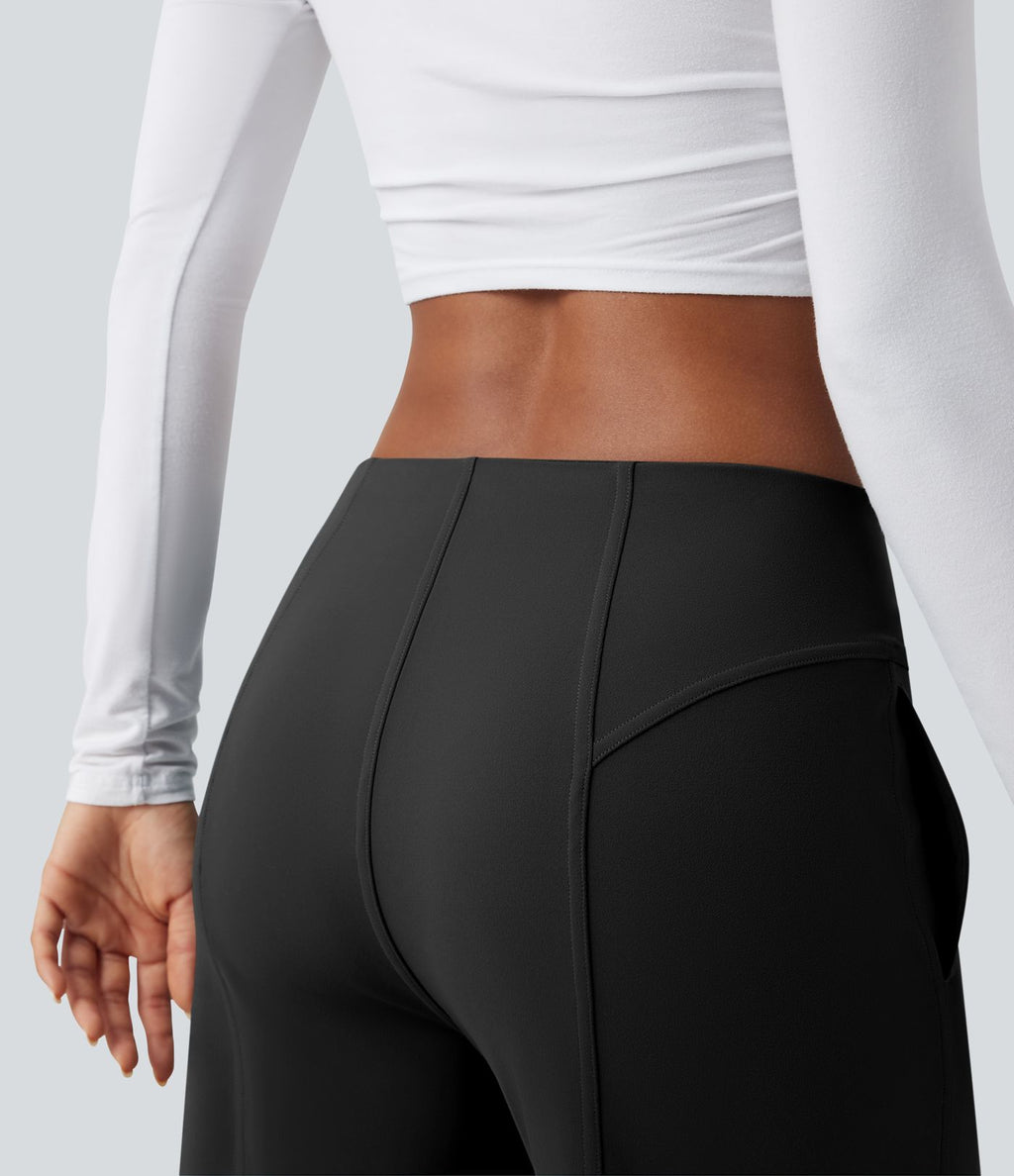 Pantalon large taille moyenne DayStretch avec poches