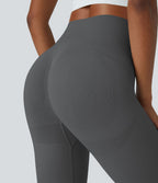 Legging yoga 7/8 taille haute froncé sans couture OneForm Seamless Flow